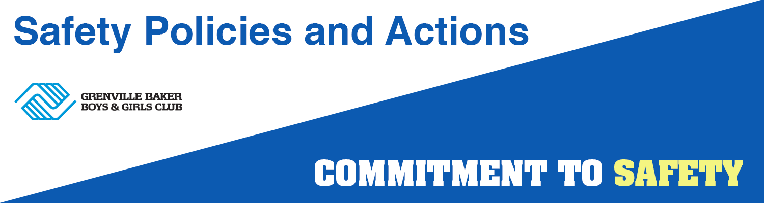 Safety Policies and Actions banner
